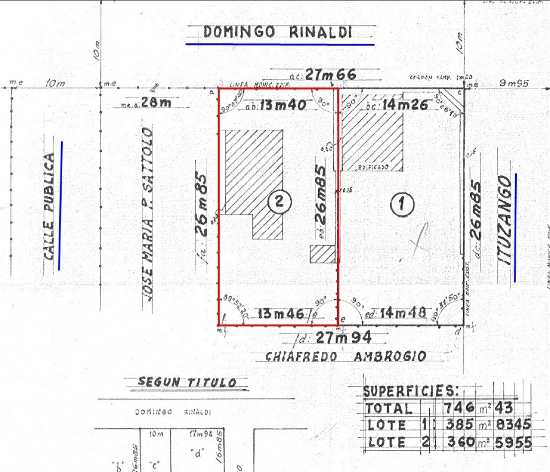LOTE EN BARRIO FLORIDA! TODOS LOS SERVICIOS - PLUS EDIFICADO A DEMOLER O RECICLAR. 