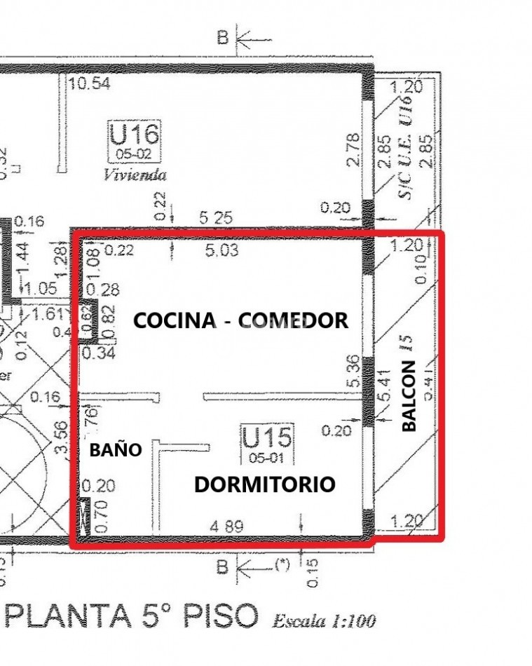 DEPTO. ROSARIO -  1 DORMITORIO - FRENTE & BALCON!