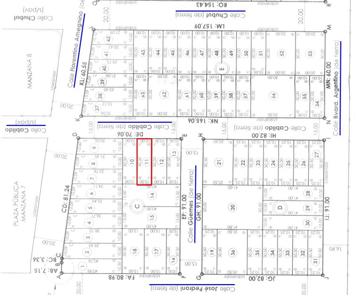 LOTE RESIDENCIAL - 10X30.