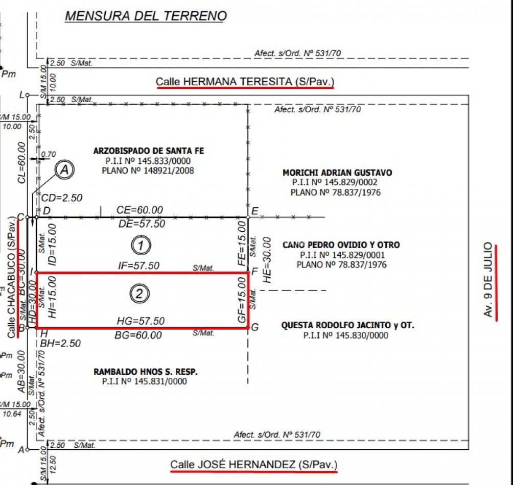 AMPLIO LOTE / ZONA OESTE.