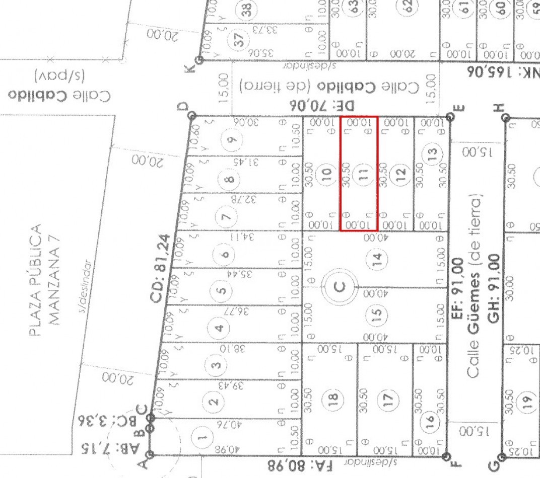 LOTE RESIDENCIAL - 10X30.