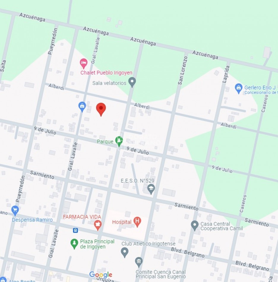 PUEBLO IRIGOYEN!  / 1.250 M2  + 2 CASAS + QUINCHO & PARQUE / 