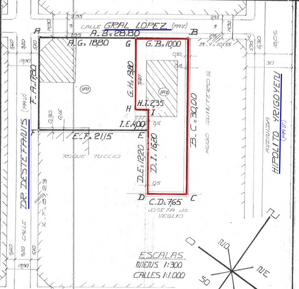 LOTE + PLUS CASA A DEMOLER O RECICLAR - TODOS LOS SERVICIOS EN SECTOR URBANO.